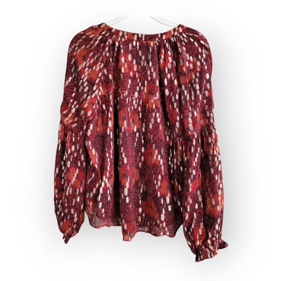 Anthropologie Jane Peasant Blouse XSP oversized whimsical size XSP EUC - Picture 7 of 14